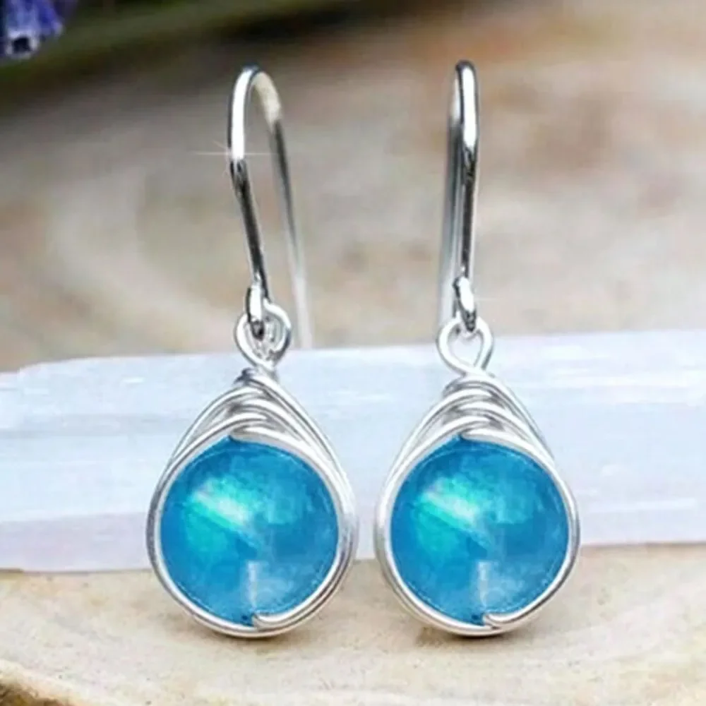 3for$20 1pair Imitation Moonstone Earrings As Bridal Engagement Gift For Women